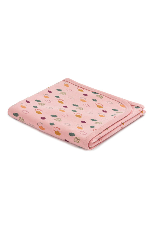 Cloud Print Baby Blanket