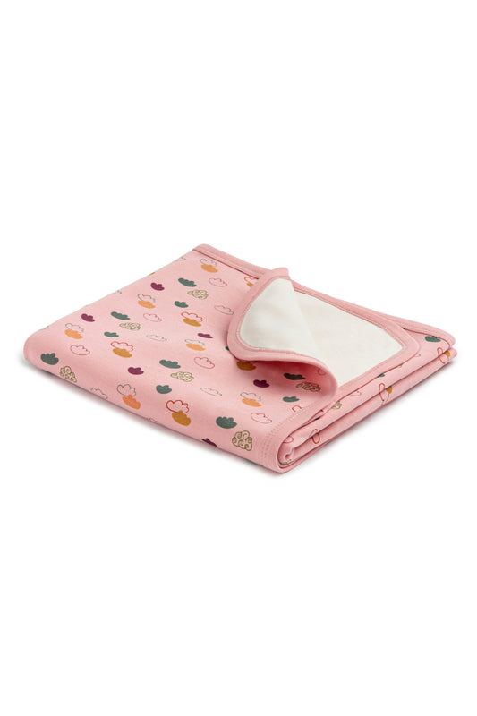 Cloud Print Baby Blanket