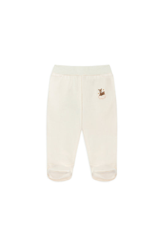 Deer Embroidered Baby Leggings