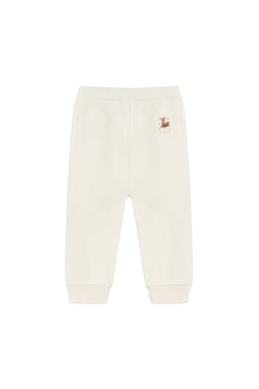 Deer Embroidered Baby Leggings