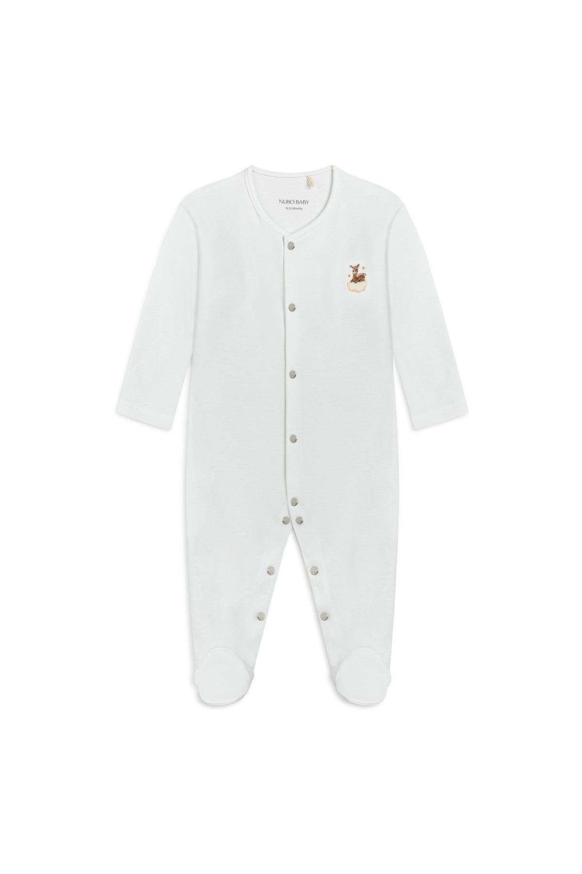 Deer Embroidered Pajama Jumpsuit