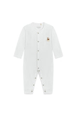 Deer Embroidered Pajama Jumpsuit