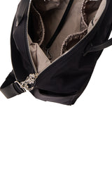 Monogram Black Diaper Bag