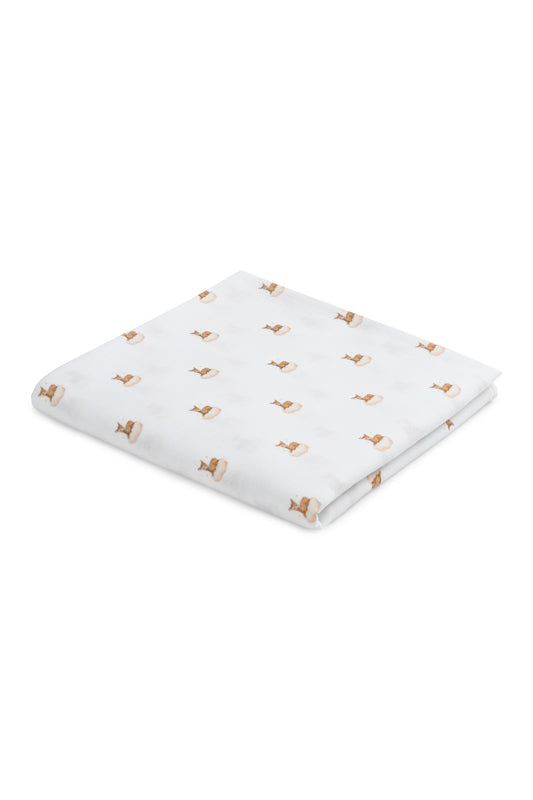 Muslin Deer Print Blanket