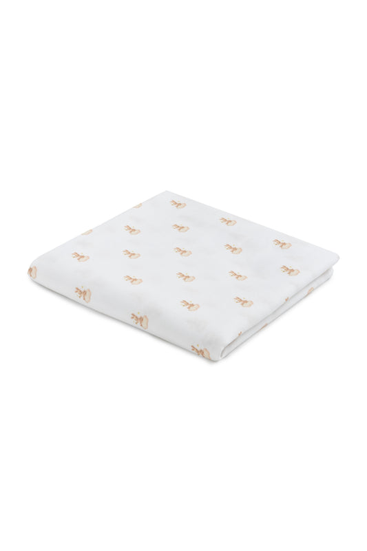 Muslin Rabbit Print Blanket
