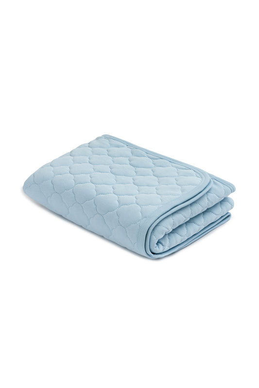 Quilted Teddy Print Baby Blanket