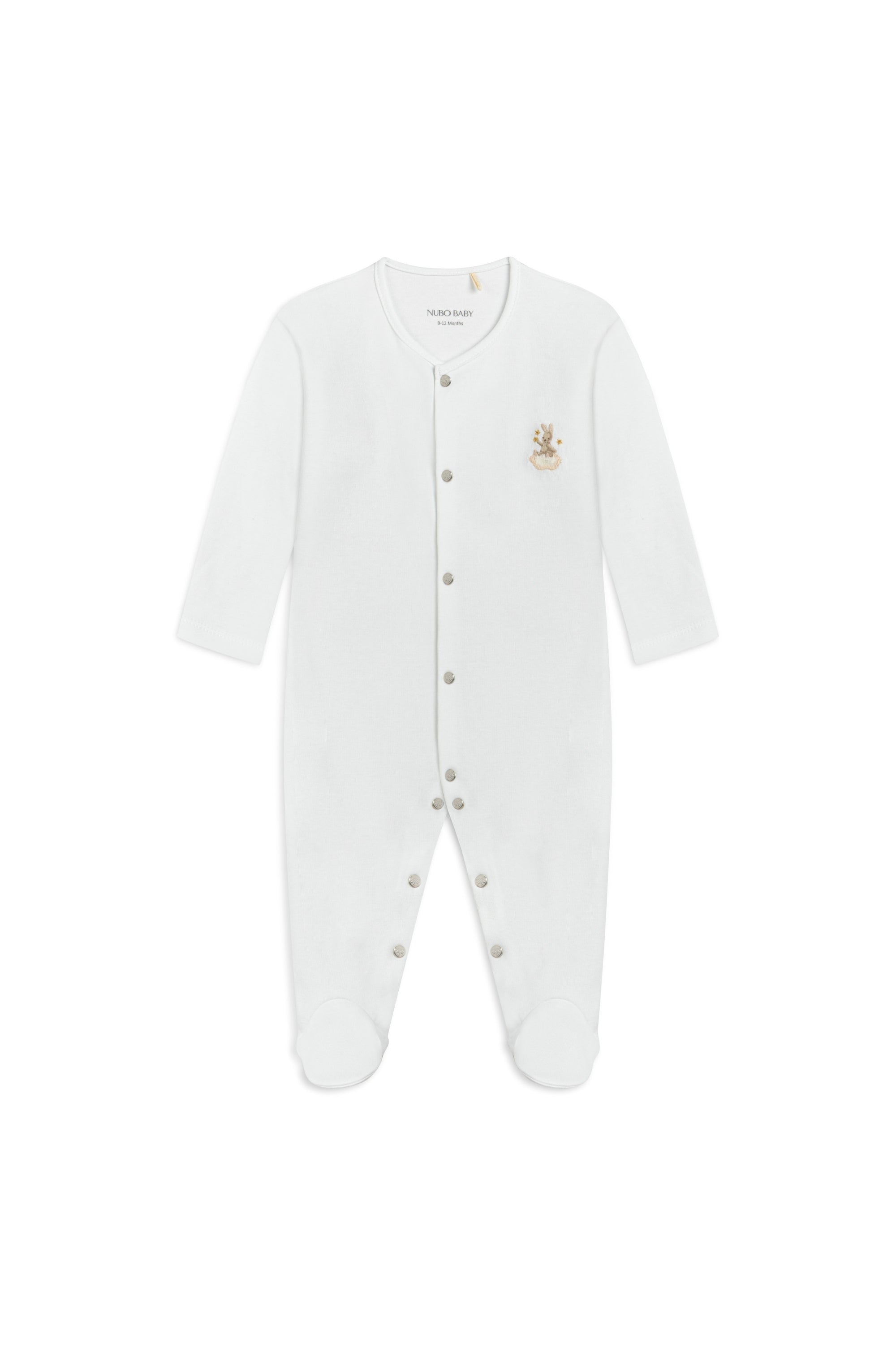 Rabbit Embroidered Pajama Jumpsuit