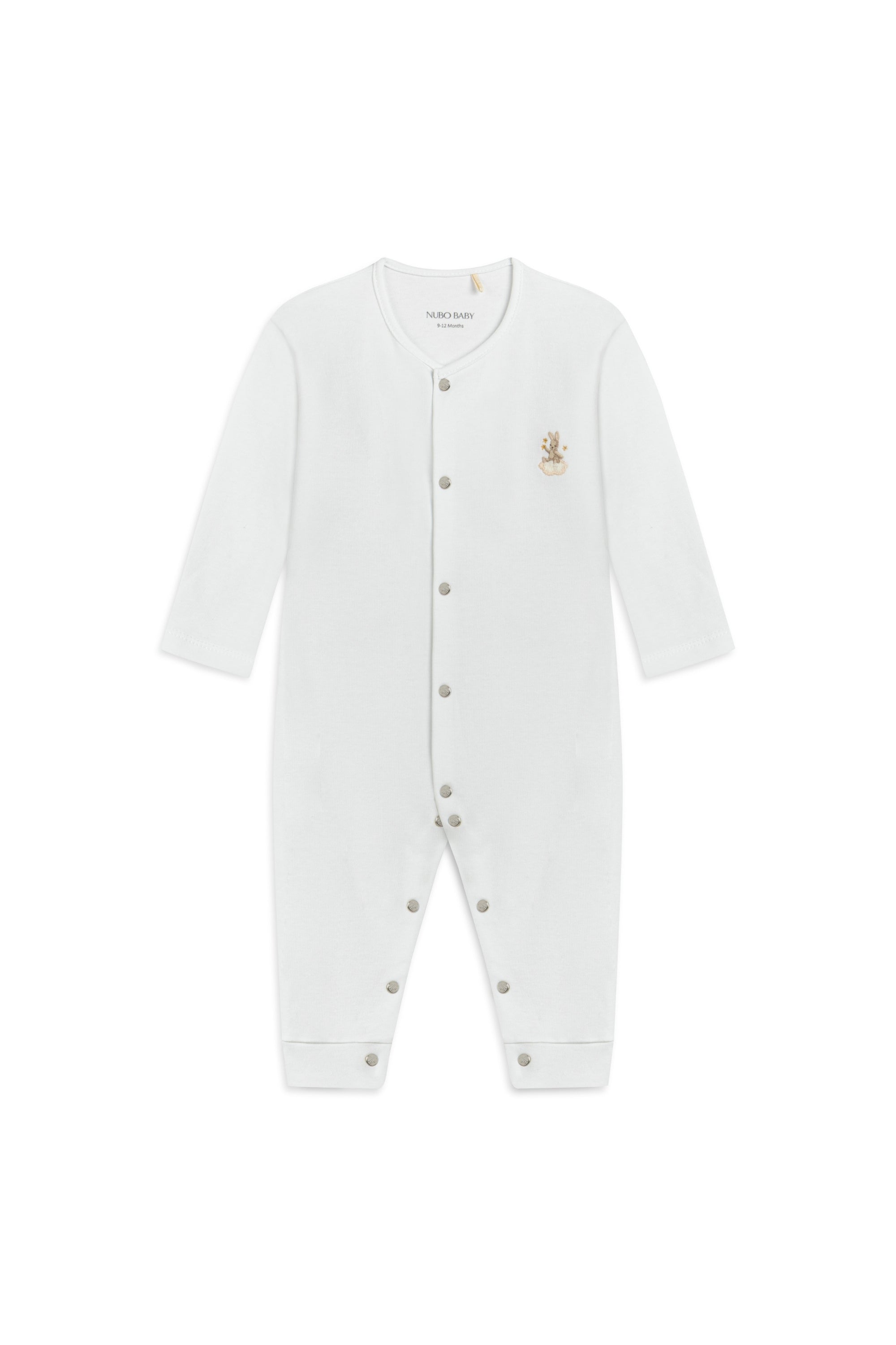 Rabbit Embroidered Pajama Jumpsuit