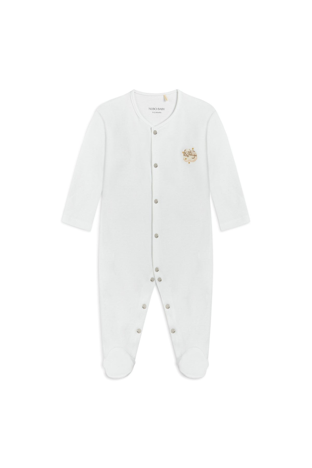 Sheep Embroidered Pajama Jumpsuit