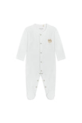Sheep Embroidered Pajama Jumpsuit