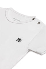  Kısa Kollu Monogram Nakışlı Body